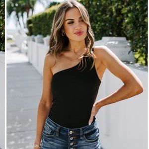 Black Off The Shoulder Bodysuit